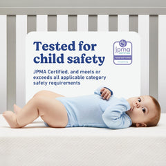 Graco detalle de espuma CertiPUR‑US mostrando núcleo duradero y uniforme