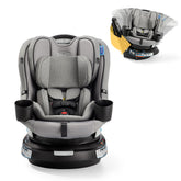 Graco EasyTurn 360 vista frontal mostrando acolchado y arnés cómodo
