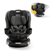 Graco vista frontal del asiento mostrando diseño seguro y confortable