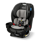 Graco vista frontal del asiento mostrando diseño y ajuste rápido, comodidad inmediata