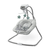 Graco Simple Sway vista frontal mostrando asiento cómodo y balanceo