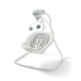 Graco Simple Sway vista frontal mostrando el asiento acolchado y confort