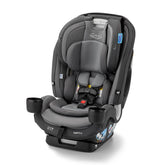Graco SlimFit3 LX vista frontal que muestra diseño estrecho y beneficios de espacio