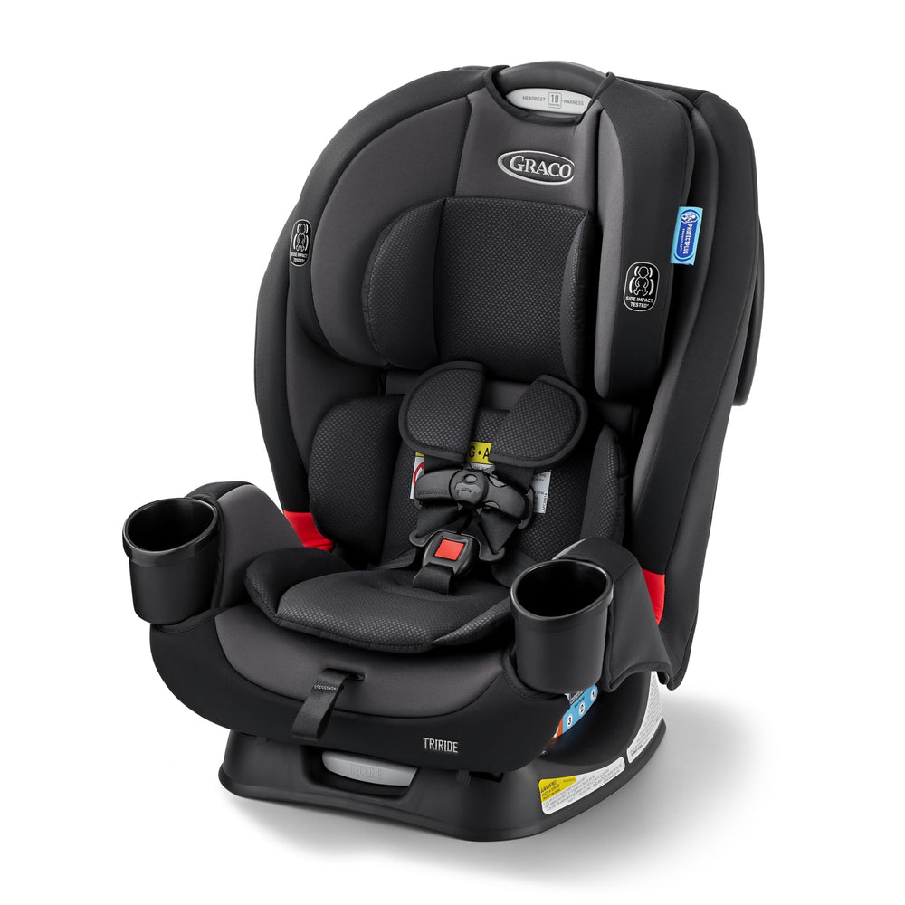 Graco TriRide vista frontal mostrando ajuste y confort