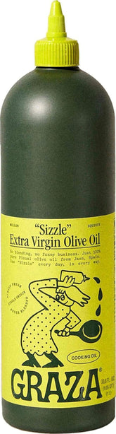 Graza Sizzle frontal botella 1L mostrando diseño práctico y uso diario