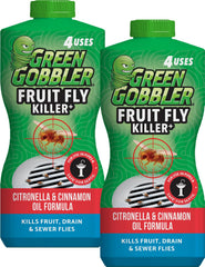 Green Gobbler envase frontal mostrando el producto y su uso seguro