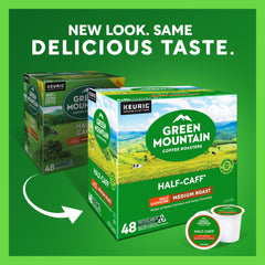 Green Mountain Coffee Roasters cápsula K-Cup en primer plano para uso fácil