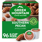 Green Mountain frontal del paquete mostrando diseño y ventaja de sabor