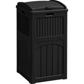 Greesum cubo exterior frontal mostrando diseño rattan y estética elegante