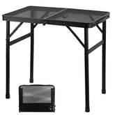 GREGIN mesa plegable frente mostrando estabilidad y superficie util