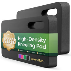 Grenebo vista frontal del par de almohadillas negras ofreciendo protección cómoda