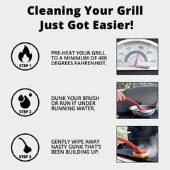 Grill Rescue comparación de tamaño junto a utensilios para escala