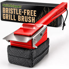 Grill Stripper front view showing durable handle and full cleaning tool benefit