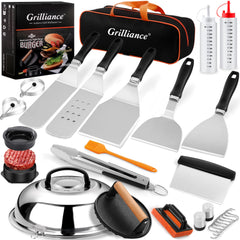 Grilliance front packaging with full 27-piece kit displayed for clarity