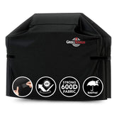 GrillTough vista frontal de la funda 58 pulgadas protegiendo la parrilla