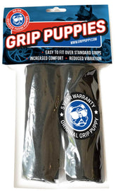 Grip Puppy puño frontal en empaque mostrando aspecto y color, mejora comodidad