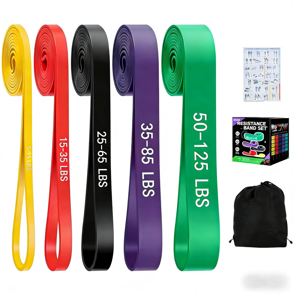 GRLCOOD pack frontal con las cinco bandas mostrando variedad de resistencias y portabilidad