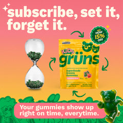 Grüns gomitas textura y color fresa/verde, atractivo para niños