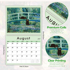 GuassLee calendario en manos para comparar tamaño y proporción