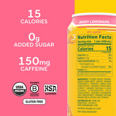 Guayaki bebida servida en vaso con hielo, aspecto refrescante