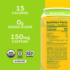 Guayakí vertido mostrando espuma ligera y sabor tropical refrescante