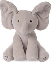 GUND Flappy elefante frente mostrando diseño y suavidad para abrazos