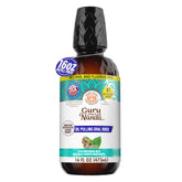 GuruNanda imagen frontal del envase que muestra botella de 16 oz y beneficios
