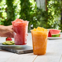GUSTO vaso con smoothie vibrante mostrando transparencia y color