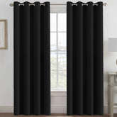 H.VERSAILTEX panel frontal en jet black mostrando caída y color profundo