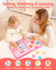 hahaland colors and shapes panel for sorting and visual learning