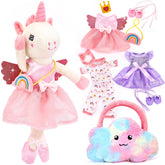 hahaland muñeca unicornio frente empaquetado muestra regalo
