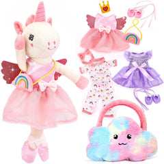 hahaland muñeca unicornio frente empaquetado muestra regalo
