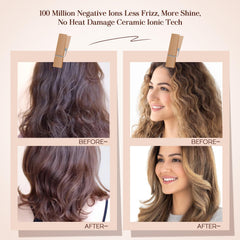Hair Trends en mano usando en viaje para peinar y secar rápidamente