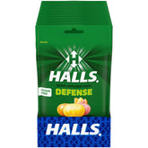HALLS paquete frontal citrus mostrando bolsas resellables y cantidad
