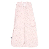 HALO saco swaddle rosa floral vista frontal con seguridad integrada