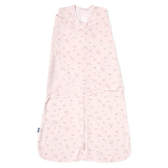 HALO saco swaddle rosa floral vista frontal con seguridad integrada