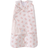 HALO vista frontal del Sleepsack Watercolor Rose con ajuste seguro