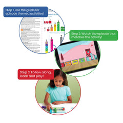 hand2mind tarjetas de actividad y guía multilingüe para lecciones paso a paso