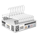 Hanger Central percha frontal transparente mostrando acabado elegante y ahorro de espacio
