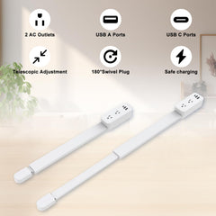 haodsso extensor instalado detrás de un sofá, acceso fácil sin mover muebles