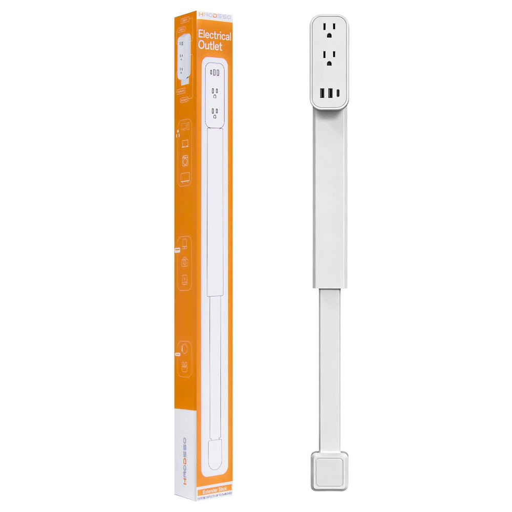 haodsso vista frontal con tomas AC y puertos USB, facilita múltiples cargas