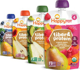 Happy Tot frente del pack de 16 bolsitas, práctico y nutritivo