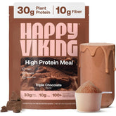 Happy Viking frente del envase chocolate, envase claro y llamativo para nutrición