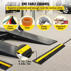 Happybuy canal interno mostrando espacio para mangueras y cables