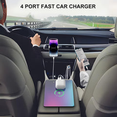 hapytrip primer plano puerto Quick Charge mostrando sello de potencia y carga eficiente