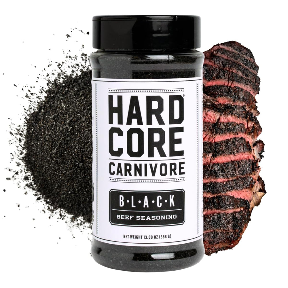 Hardcore Carnivore frontal del envase mostrando etiqueta y tamaño