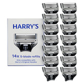 Harry's empaque frontal con 14 recambios, suministro prolongado