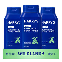 Harry's frente del pack de tres botellas, conveniencia y ahorro