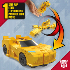 Hasbro Bumblebee primer plano que muestra líneas deportivas