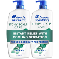 Head & Shoulders frente del pack 2 en 1 con eucalipto mostrando envase y beneficio anti‑caspa